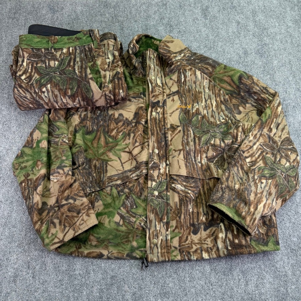 Cabelas‎ Whitetail Hunting Suit Mens XXL Camo Gore-Tex Fleece Jacket Pants USA